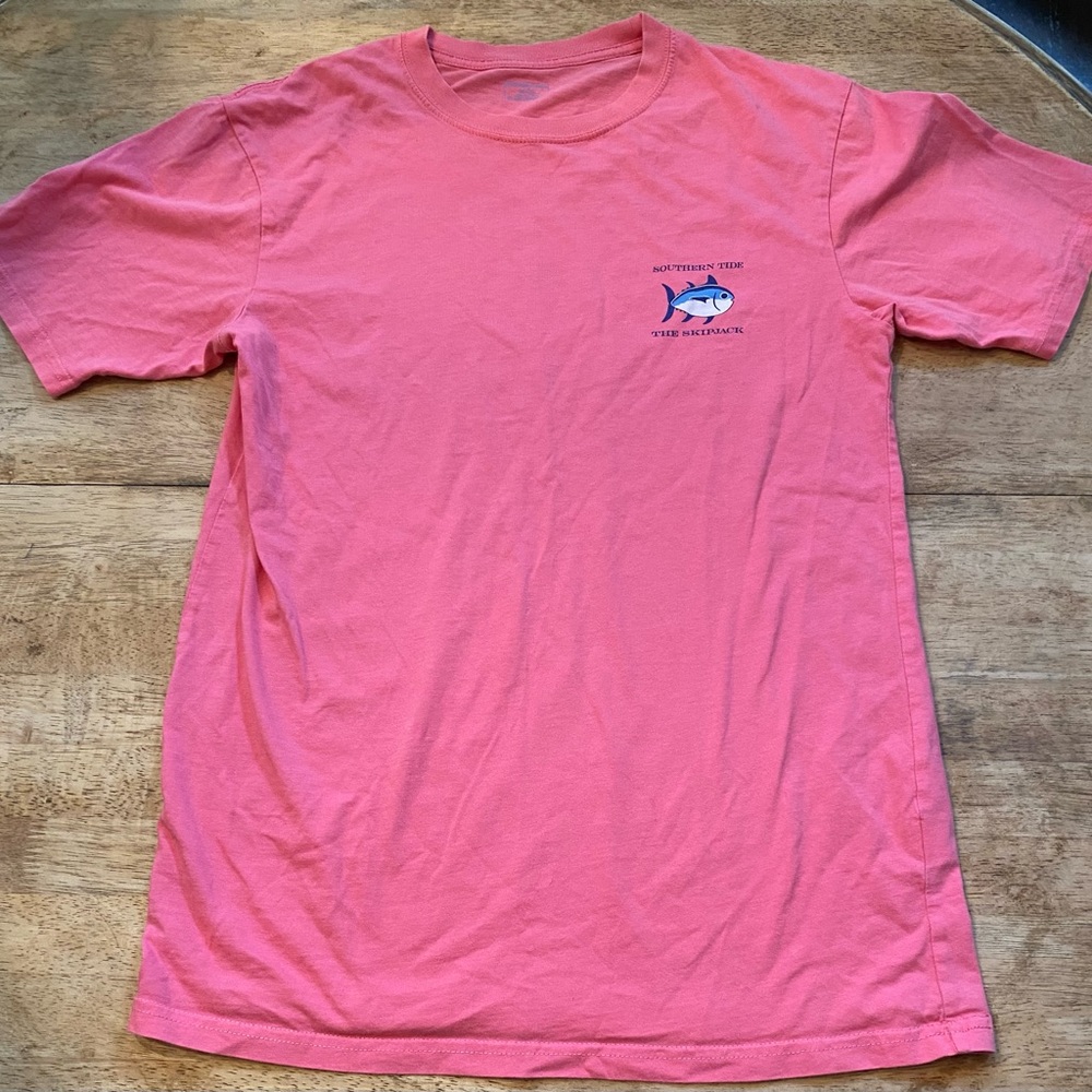 Southern Tide Men’s XS 100% Cotton Hot Pink Skipjack Graphic Tee - Picture 5 of 12